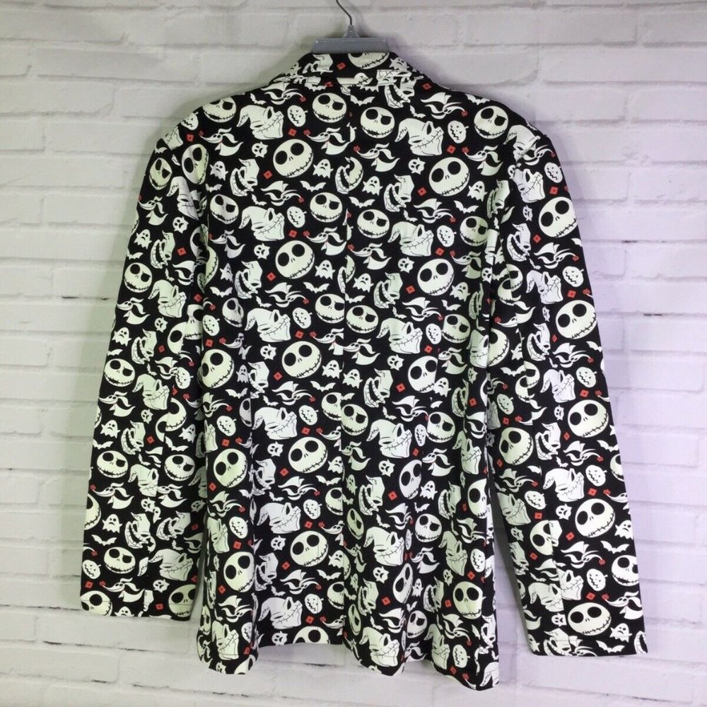 Disney The Nightmare Before Christmas Glow In The Dark Jacket Blazer Men's S/M - Picture 3 of 12